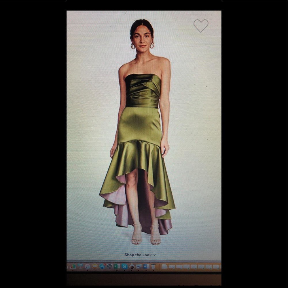 Marchesa Notte Strapless Fuchsia Dress